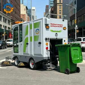 2450mm Cleaning Width Battery Powered Electric Dust Suppression Commercial Floor Sweeper