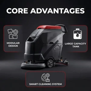24V 100A Electric Floor Sweeper and Scrubber