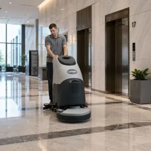 24V 100Ah Battery 3 to 5 Hours Walk-Behind Floor Scrubber for Warehouse Cleaning Manufacturer