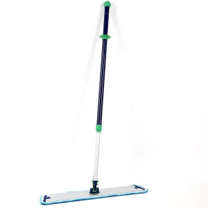 24inch 60cm Aluminum Professional Flat Dust Mop With Sturdy Handle and Durable Microfiber Mop Head for Floor Cleaning