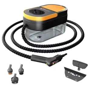 2500W Electric Handheld Steam Cleaner, 3 Bar High Pressure, 1.5-1.9L Water Tank, for Carpet, Sofa, and Car