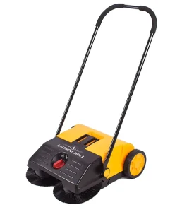 25L Manual Walk-Behind Floor Sweeper for Home, Farm, and Street Cleaning