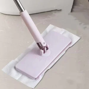 25cm Heavy-Duty Cloth Flat Mop with Rustproof Construction for Commercial Use