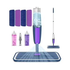 2X Bottles 4X Reusable Microfiber Wet/Dry Jet Mop Pad Refills for Hardwood Floors and Power Mops