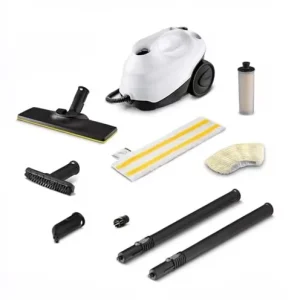 3 EasyFix Household Steam Cleaner 1900W 3.5 Bar 1L Tank 75m Cord 30s Heating with Floor Cleaning Kit