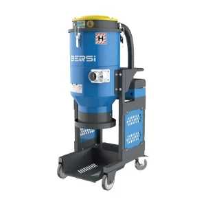 3-Motor Self-Cleaning Industrial Vacuum Cleaner with HEPA Filter, Concrete Dust Extractor, and Cyclone Separator