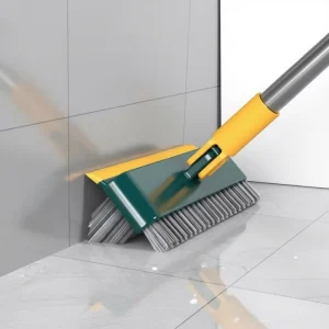 3 in 1 Adjustable Household Crevice Hard Bristle Water Scraper Corner Gap Floor Cleaning Broom Plastic Head Bag Cleaning Brushes