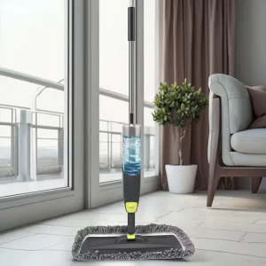 3-in-1 Aluminum Pole Spray Mop with 560ml Refillable Bottle for Home Cleaning