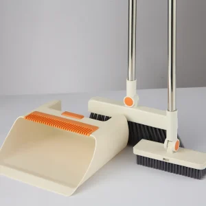 3-in-1 Broom Dustpan and Floor Wiper Set 93cm Handle Soft Bristles PP Broom OEM Manufacturer Cleaning Kit