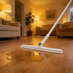 3-in-1 Detachable Rotatable Long-Handle Stainless Steel Floor Sweeper and Squeegee