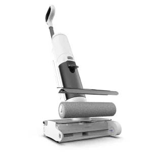 3-in-1 Electric Cordless Carpet Cleaner Wet and Dry Vacuum with Dual Auto-Cleaning Roller Mop Bagless