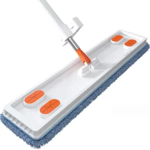 3-in-1 Flat Mop for Dry and Wet Use with Swivel Handle