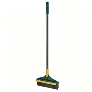 3-in-1 Floor Cleaning Brush Scrubber With Long Handle PP Material OEM Available