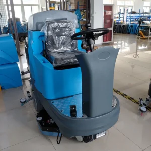 3 in 1 Heavy Duty Ride On Battery Powered Commercial Floor Scrubber Robot for Warehouse Cleaning
