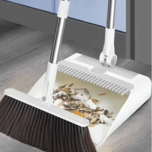 3-in-1 Home Floor Cleaning Broom and Dustpan Set with Lint Roller