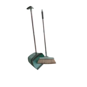 3-in-1 Long Handle Stainless Steel Rotatable Upright Cleaning Tool with Dustpan