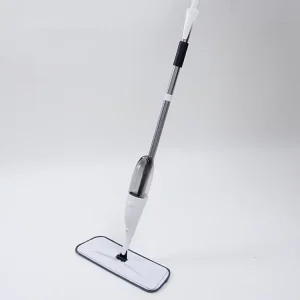 3-in-1 Microfiber Cleaning Kit with Black Broom and Pink Spray Mop