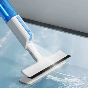 3-in-1 Microfiber Water Spray Mop with Stainless Steel Handle, 127 cm, for Glass and Window Cleaning