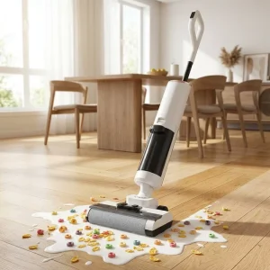 3.5kg Handheld Wet Dry Vacuum with Self Propelled Traction System for Effortless Cleaning Experience for Women and Senior Users