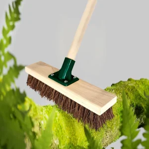 30 cm Wooden Broom with PP Broom Head for Garden, Cement, Road, and Floor Cleaning