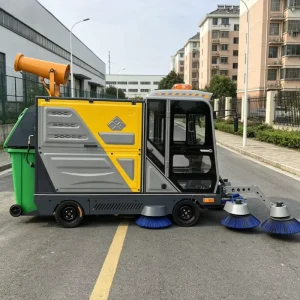 3000mm Cleaning Width Electric Road Sweeper 7 Brushes Flexible Arm Curb Sweeping Machine