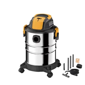 30L Electric Wet & Dry Vacuum Cleaner with Blower Function Universal Wheels for Easy Moving Household Use Pet Hair Removal