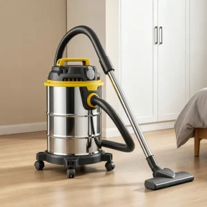 30Litre Stainless Steel Hand Held Wet and Dry Vacuum Cleaner for Hotel with 1200W Power