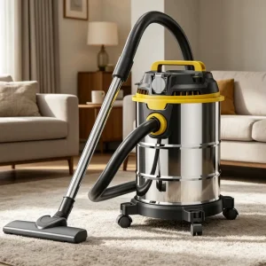30Litre Stainless Steel Wet and Dry Upright Cyclonic Vacuum Cleaner for Hotel