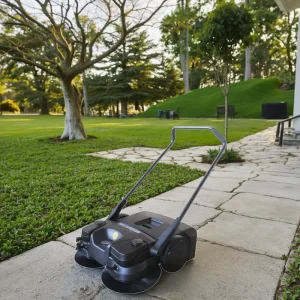 31 Inch Cleaning Width Battery Walk Behind Road Sweeper with 18V Motor