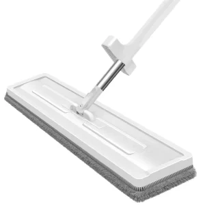 35 cm Steel Microfiber Flat Mop with Cloth Head for Wet and Dry Floor Cleaning