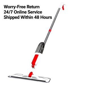 350 ml Flat Mop with Stainless Steel Handle and Microfiber Refillable Pads