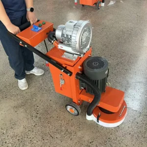 350mm Walk-Behind Concrete Floor Grinder with 4kW Motor and External Turbo Vacuum Cleaner for Epoxy Polishing