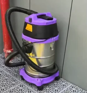 35L Industrial Wet and Dry Vacuum Cleaner 1600W High Power 20KPa Strong Suction for Factory Workshop Warehouse Commercial Use