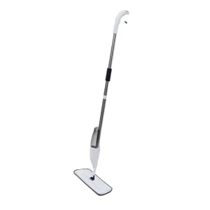 360-Degree Handheld Water Microfiber Mop Long Steel Pole with Spray Sprayer