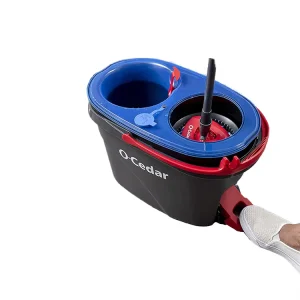 360 Degree Magic Wash and Dry Round Bucket Floor Mop Steel Pole Cleaning Handle Manufacture Spin