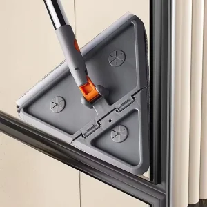 360 Degree Microfiber Dust Wall Mop Stick with Extensible Magic Handle Indoor Cleaning Flat Triangle Plastic Broom