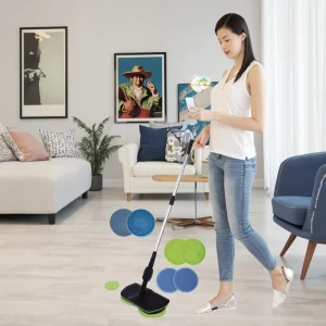 360-Degree Rechargeable Cordless Electric Spray Spin Mop