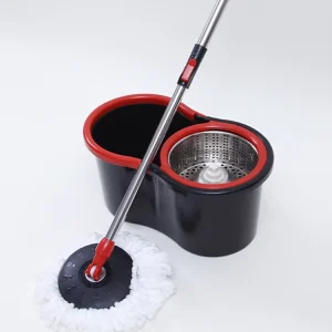 360-Degree Rolling Spin Mop with Clean and Dirty Water Separation and Detachable Mop Head