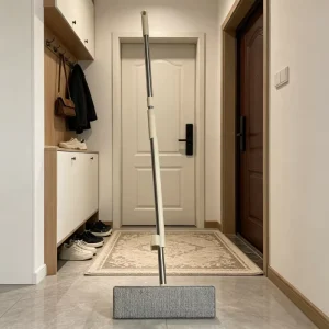 360-Degree Rotary Flat Mop with Self-Washing and Squeeze-Dry Bucket