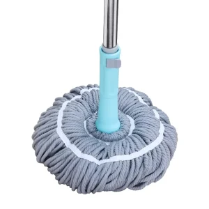 360-Degree Rotary Twist Microfiber Mop, Telescopic, Wet Dry Floor Cleaning