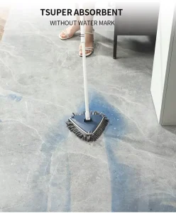 360-Degree Rotatable Triangle Deep-Cleaning Mop Long Handle Window Cleaner Dry Wet Mop Dust Remover