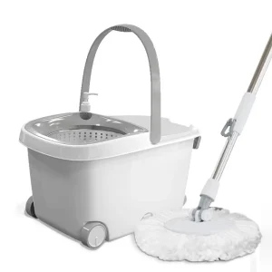 360-Degree Rotating Floor Mop with Wheels