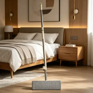 360-Degree Rotating Head Microfiber Flat Mop for Wet and Dry Cleaning