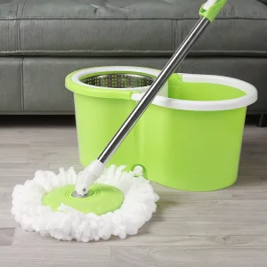 360 Degree Rotating Magic Microfiber Mop Household Commercial Flat Mops for Floor Cleaning Supplied by Rotating Bucket