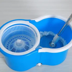 360-Degree Rotating Microfiber Mop and Bucket Set with Replacement Head