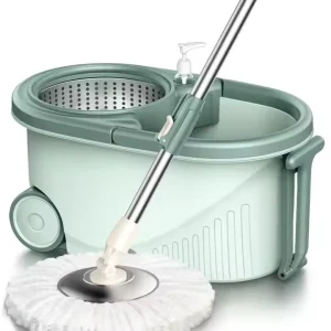 360-Degree Rotating Microfiber Spin Mop and Bucket Set