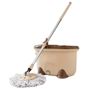 360-Degree Rotating Microfiber Twist Mop and Spin Bucket Set for Floor Cleaning