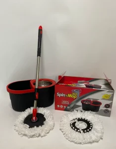 360-Degree Rotating Mop Set with Stainless Steel Handle and PP Material