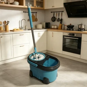 360-Degree Rotating Mop and Bucket Set