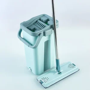 360-Degree Rotating Mop with Quick-Dry Bucket